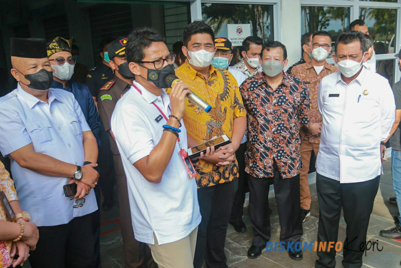 Tinjau Bandar Bentan Telani, Sandiaga Uno Nyatakan Bintan Siap Travel Bubble 