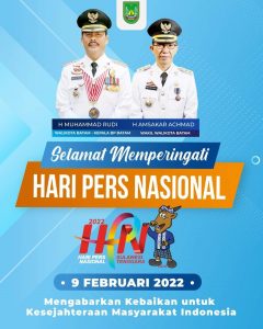 Peringatan HPN 2022, Rudi Ajak Insan Pers Perangi Pandemi