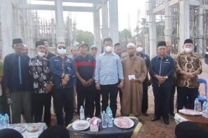 Kunjungi Bintan, Rudi Tinjau Pembangunan Masjid Al Muhajidin di Kampung Bangun Rejo