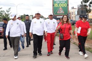Ansar Lepas Jalan Sehat Sempena Bulan K3 Nasional Provinsi Kepri