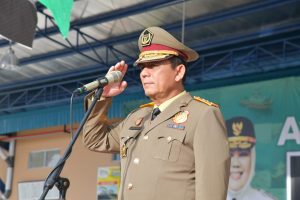 Ansar Jadi Pembina Apel Kegiatan Bulan K3 Nasional Tingkat Provinsi Kepri