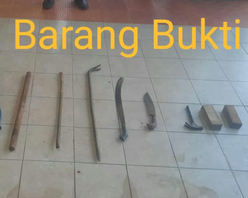 Polisi Tangkap 2 Pelaku Pencurian di Komplek Gudang Metro Industrial Tanjungpinang