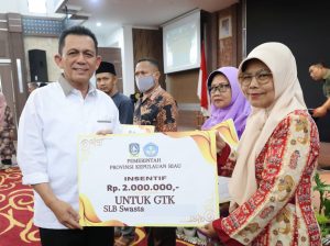 Ansar Serahkan Bantuan Insentif Berbagai Komponem Masyarakat di Karimun