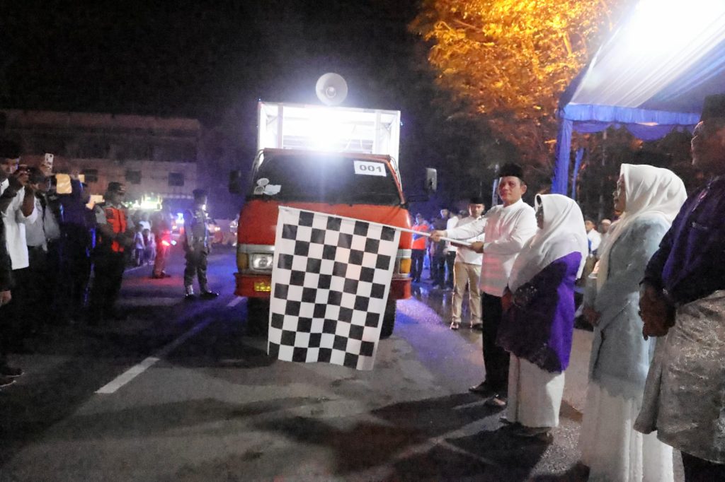 Ansar Lepas 103 Peserta Pawai Takbir Idul Fitri 1444 H se Kota  Tanjungpinang