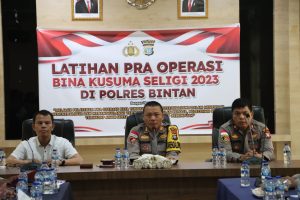 Polres Bintan Gelar Latpraops Bina Kusuma Seligi 2023