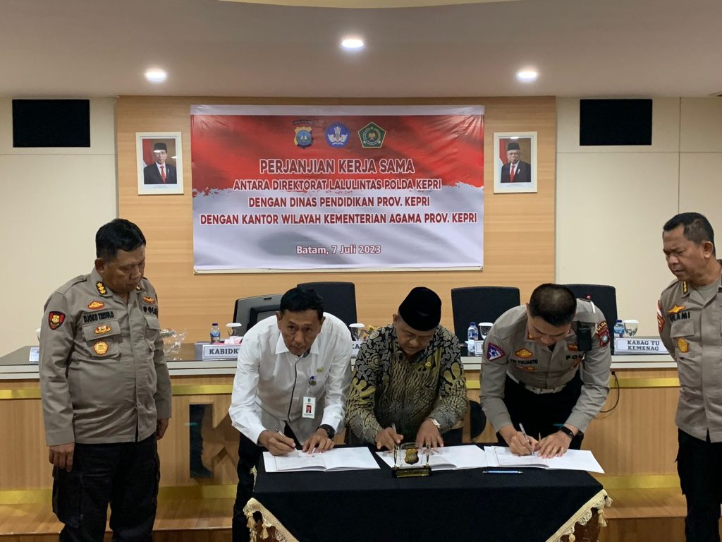 Tekan Angka Laka Lantas, Ditlantas Jalin Kerja Sama dengan Disdik dan Kanwil Kemenag Kepri