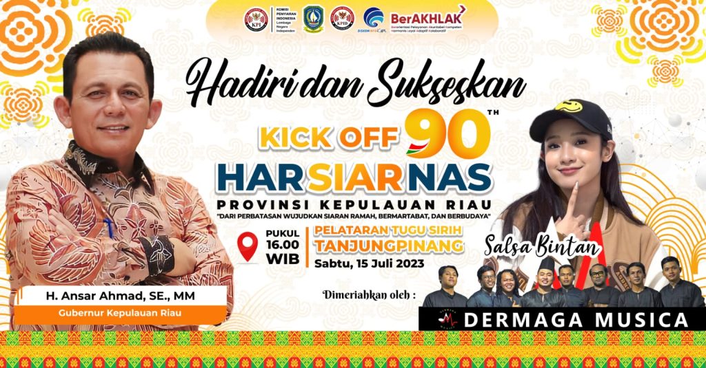 Digelar 15 Juli, Kick-off Harsiarnas Ke-90 Dimeriahkan Artis Salsa Bintan & Dermaga Musica