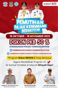 Hore! Ada Program Pemutihan Pajak Kendaraan Bermotor di Kepri