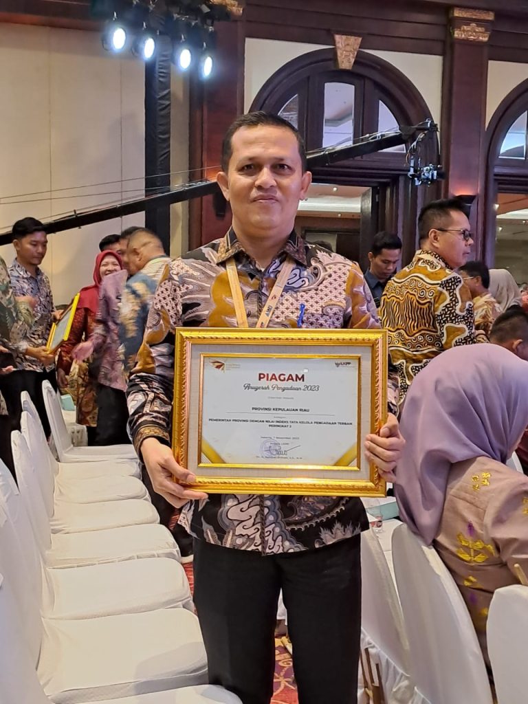 Berkinerja Baik, Pemprov Kepri Raih Penghargaan ITKP Terbaik Ke-II Secara Nasional