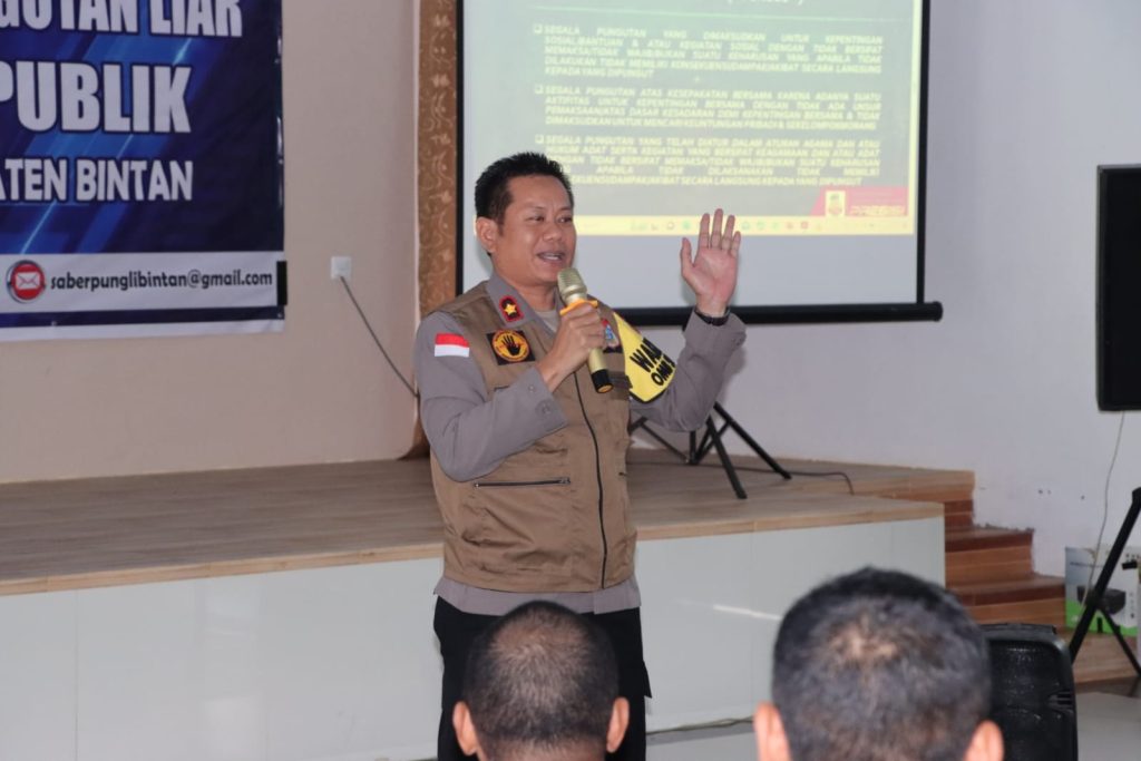 Polres Bintan Gelar Sosialisasi Antisipasi Pungli Bidang Pelayanan Publik