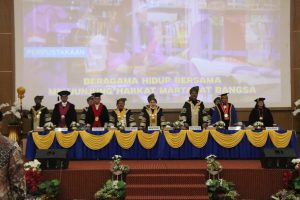 Prof. Dr. Soerya Respationo, S.H., M.H., M.M., resmi dikukuhkan Sebagai Guru Besar Uniba