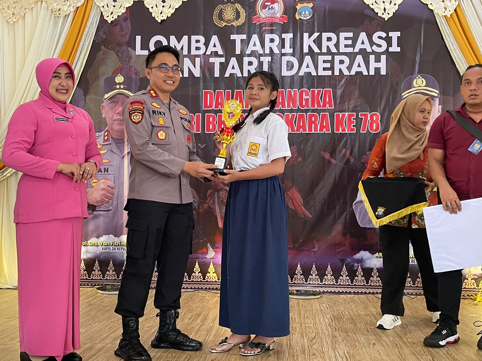 Sambut HUT Bhayangkara ke-78, Polres Bintan Gelar Lomba Tari Kreasi