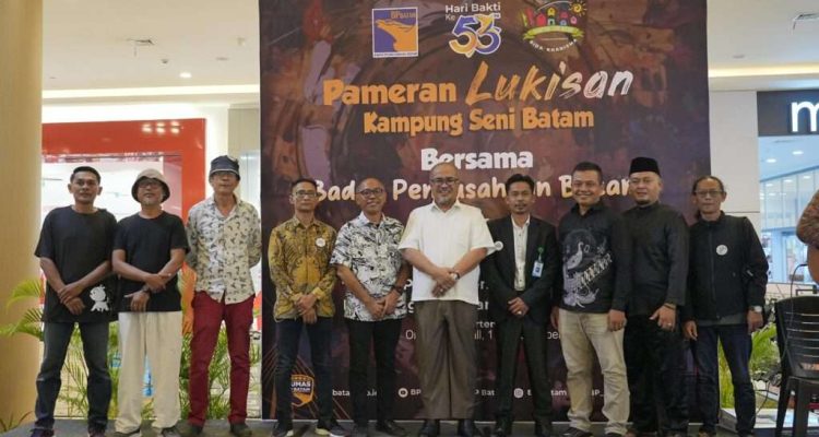 Semarak Hari Bakti, BP Batam dan Komunitas Kampung Seni Batam Gelar Pameran Lukisan