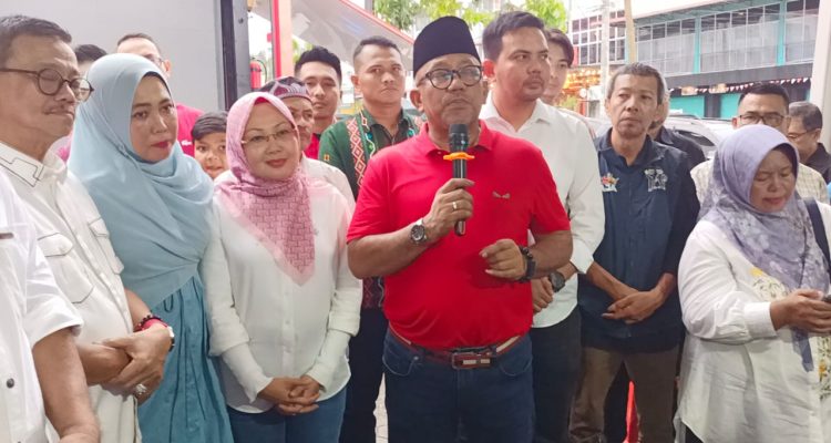 Pidato Lis-Raja Setelah Hitung Cepat Menang 69,41% di Pilwako Tanjungpinang