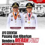Sambut HUT ke-80 RI, Lis dan Raja Ajak Warga Tanjungpinang Kibarkan Merah Putih