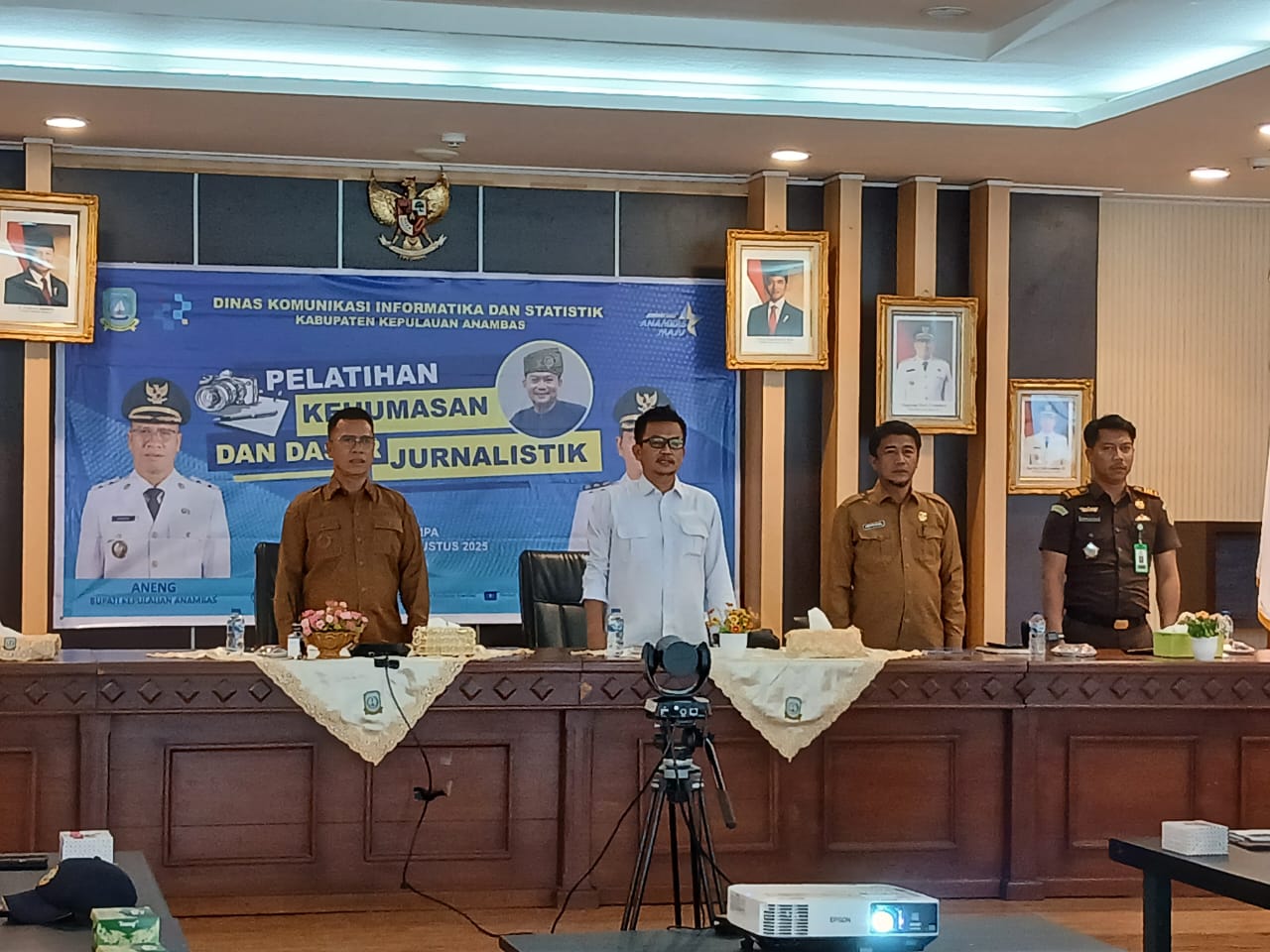 Diskominfotik Anambas Gelar Pelatihan Kehumasan-Dasar Jurnalistik, Perkuat Peran Pers Tangkal Hoaks
