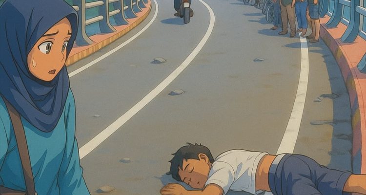 Pemuda Alami Kecelakaan di Jembatan SP, Terpelanting dan Luka Serius