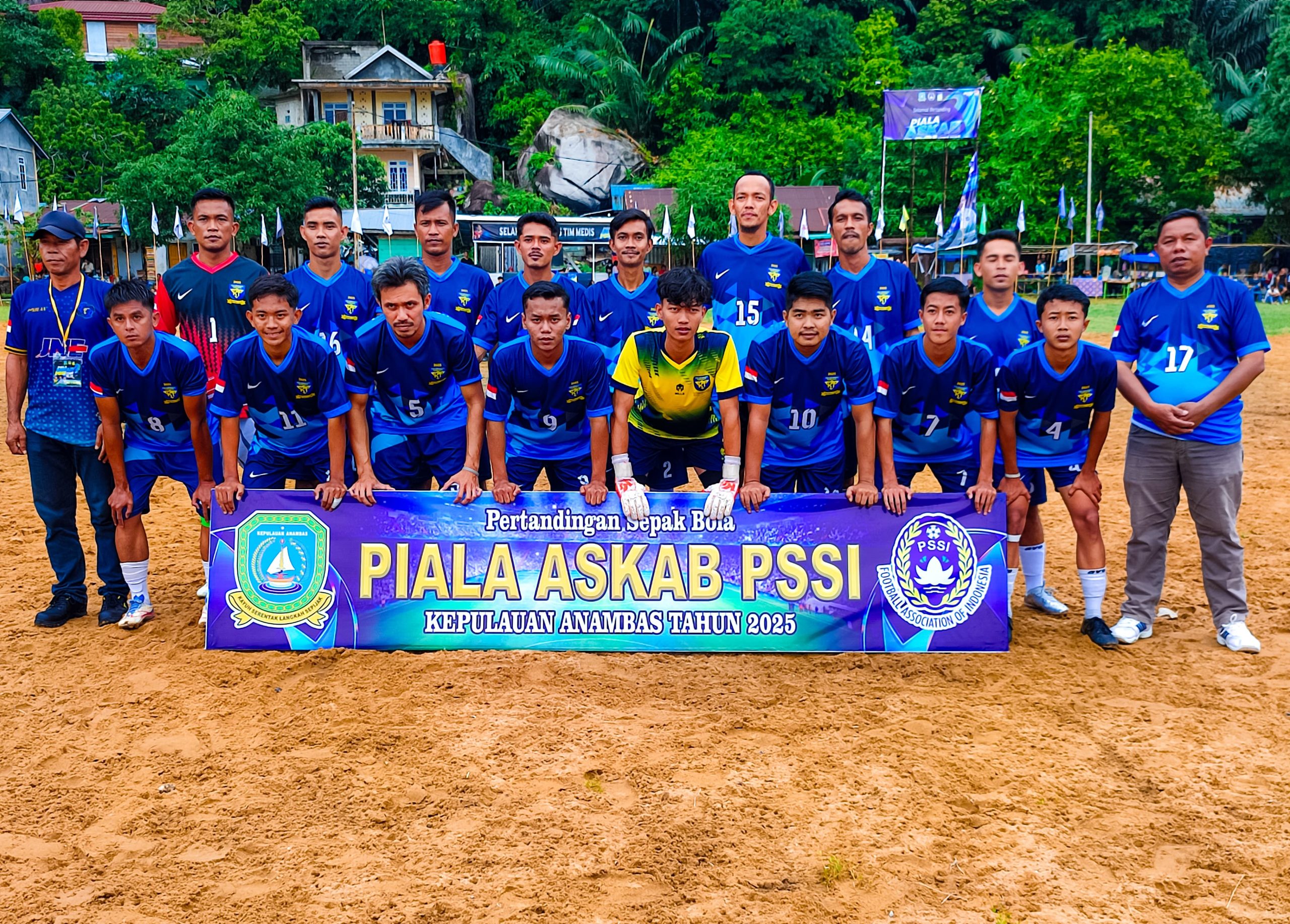 Tim Kelurahan Tarempa Tundukkan Desa Nyamuk 2–1 di Laga ASKAB PSSI 2025