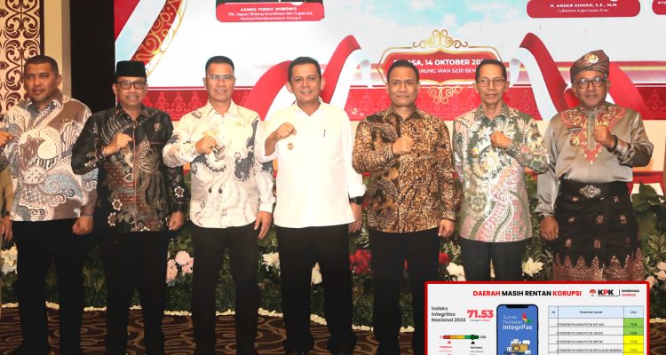 Bupati Anambas Hadiri Rakor Evaluasi SPI 2024 Bersama KPK di Tanjungpinang