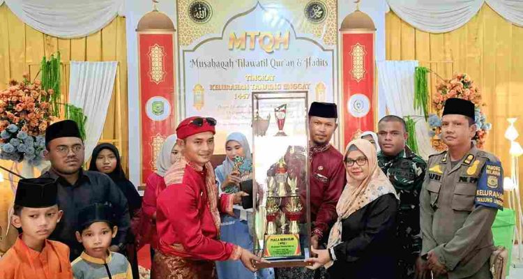 MTQH XX Kelurahan Tanjung Unggat Resmi Ditutup, RW 7 Raih Juara Umum