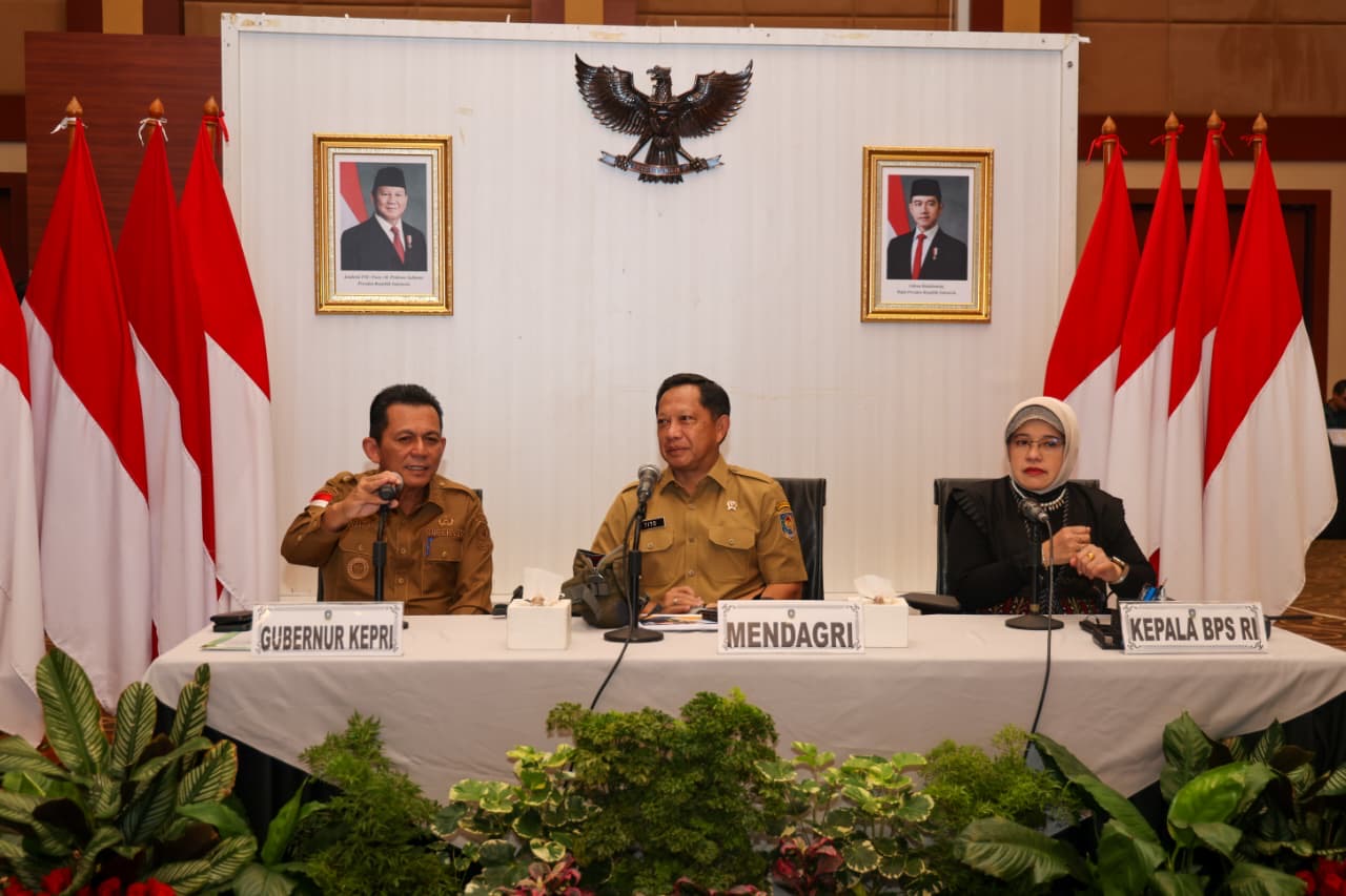 Mendagri Pimpin Rakor Inflasi di Kepri: Inflasi Terkendali, Harga Stabil-Ekonomi Tumbuh Positif 