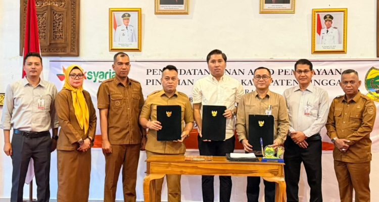 Pemkab Lingga dan BRK Syariah Teken Akad Pembiayaan Pinjaman