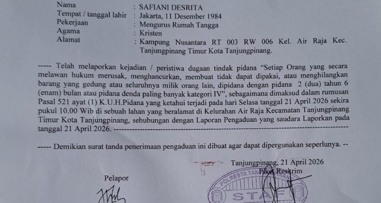 Merusak Barang di Lahan Sengketa Adalah Perbuatan Pidana, Tak Bisa Berlindung di Balik Klaim Kepemilikan