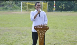 Meriah! Wabup Anambas Buka Turnamen Sepak Bola HUT Karang Taruna Bima Sakti Desa Putik