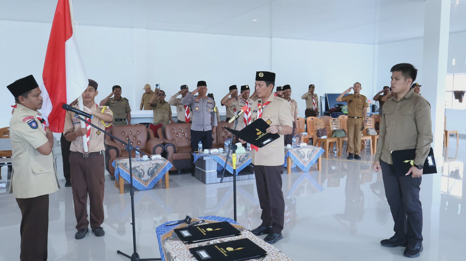 Wabup Anambas Lantik Pengurus Mabiran, Kwarran dan LPK Siantan Tengah: Pembinaan Generasi Muda