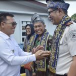 Bupati Anambas Sambut Kakanwil Imigrasi Kepri dan Irdam TNI AD di Pelabuhan Sri Siantan