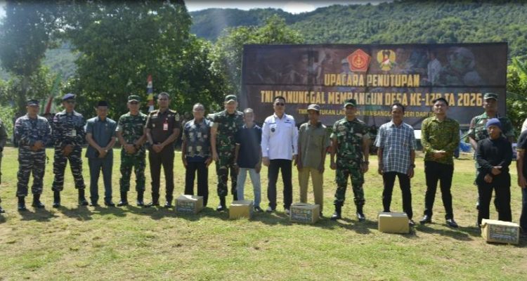Bupati Anambas Hadiri Penutupan TMMD ke-128 di Desa Bayat, Sinergi Bangun Desa-Perbatasan