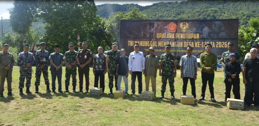 Bupati Anambas Hadiri Penutupan TMMD ke-128 di Desa Bayat, Sinergi Bangun Desa-Perbatasan