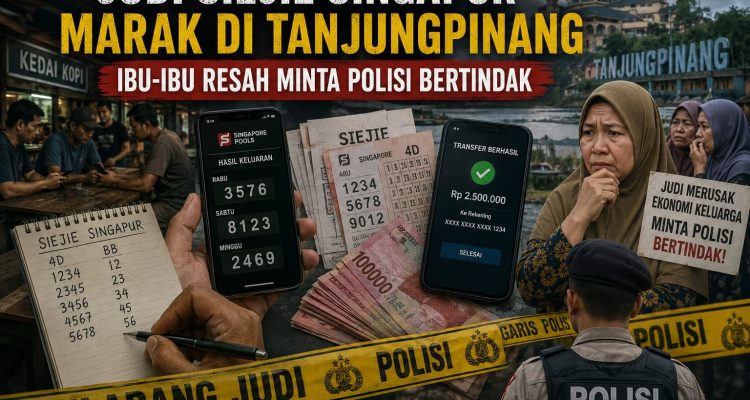 Judi Siejie Singapur Kian Marak di Tanjungpinang, Polisi Diminta Bongkar Jaringan Bandar