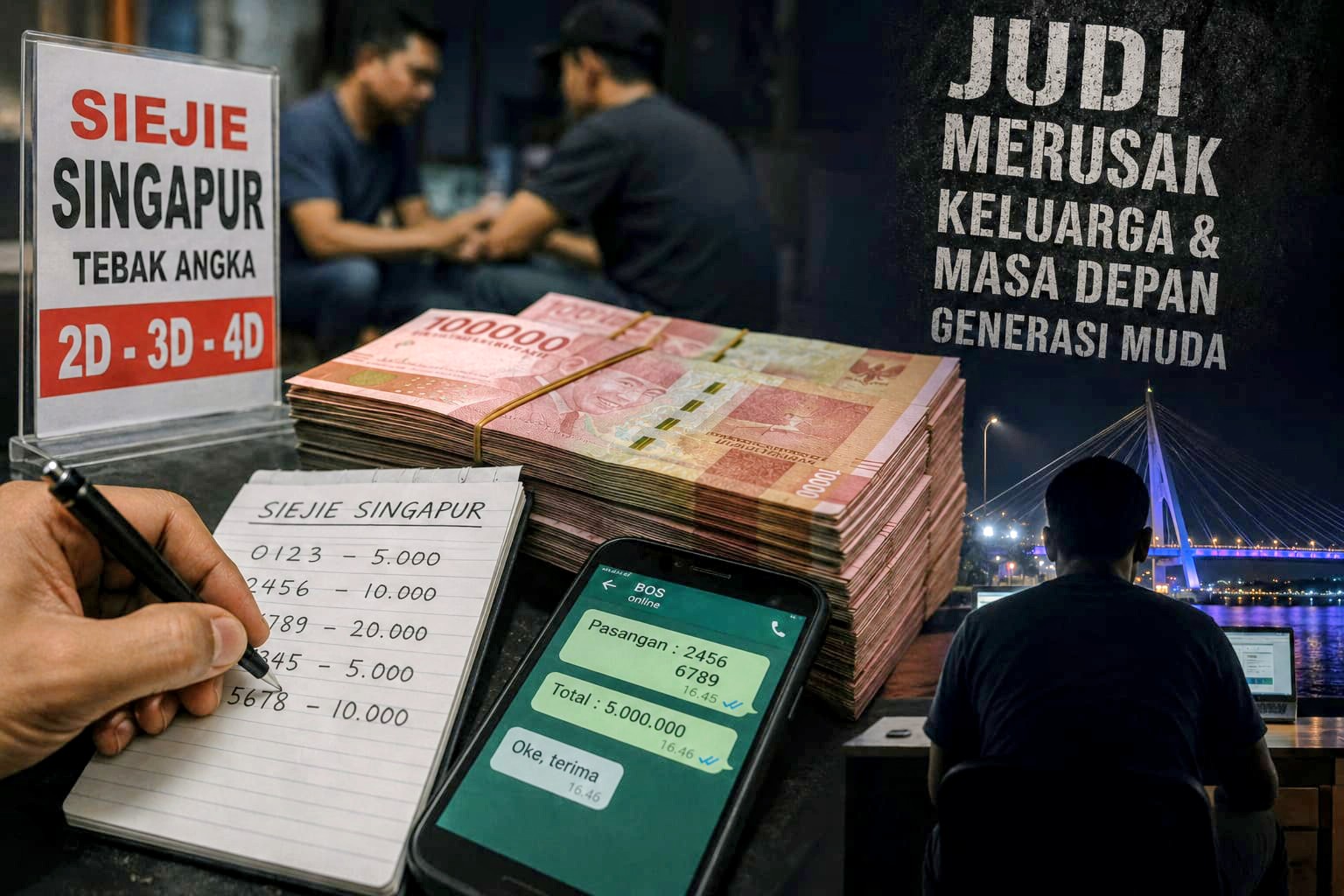 Nama Bandar Judi Siejie Singapur di Tanjungpinang Mulai Terungkap, Polisi Diminta Bertindak