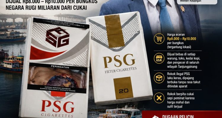 Selain HD, Rokok Ilegal PSG juga Marak, Bea dan Cukai Terkesan Tutup Mata