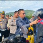 Bupati Aneng Bersama Polres Anambas Kampanyekan Tertib Berlalu Lintas-Penggunaan Helm
