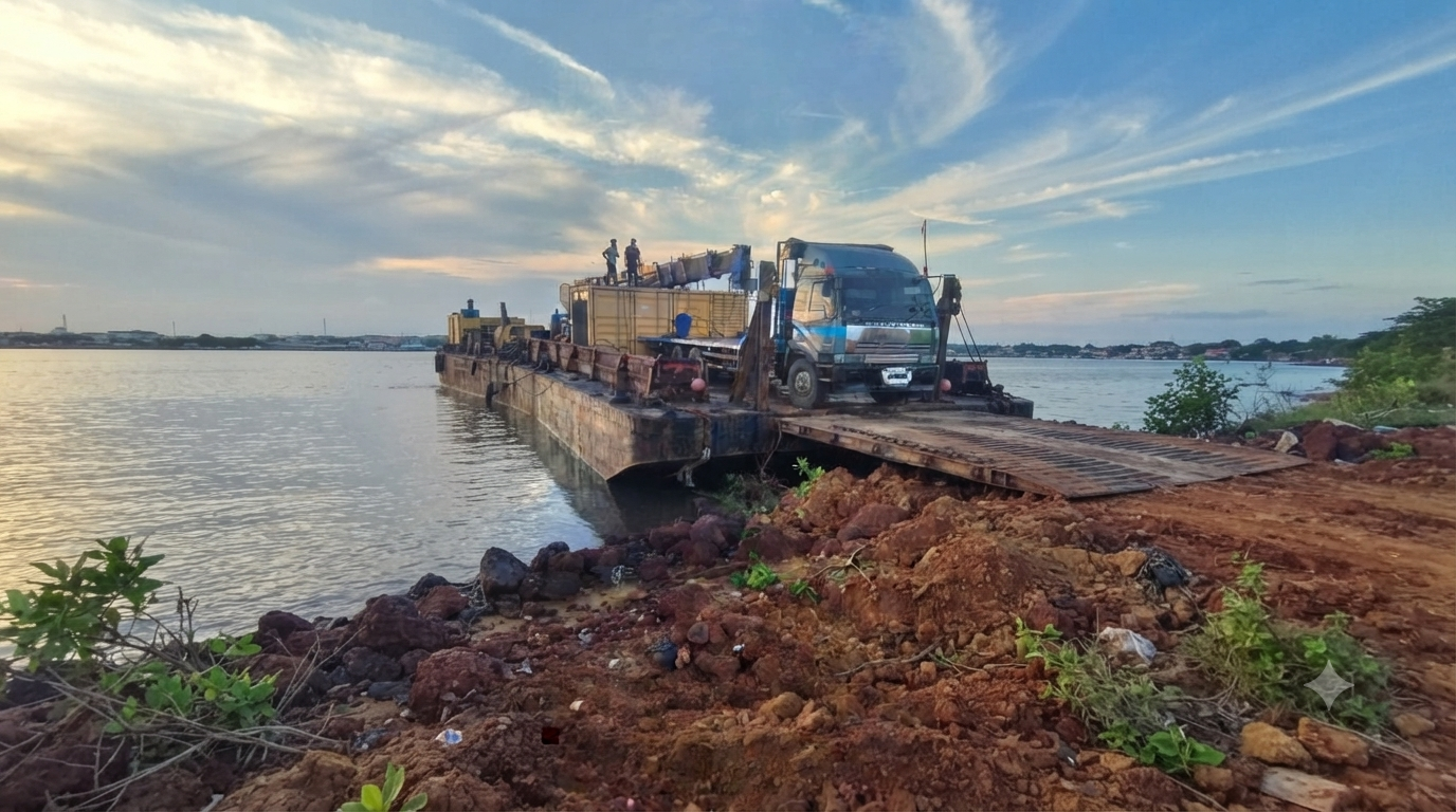 Mesin Genset 1 MW PLN Tiba di Daik Lingga, Diharapkan Akhiri Defisit Daya