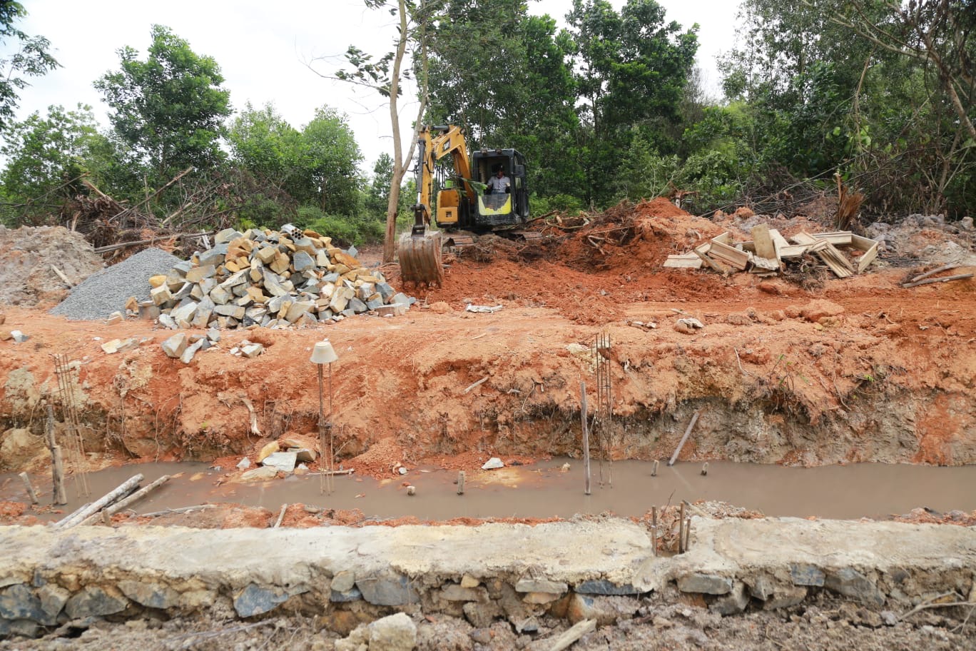 Atasi Banjir di Bintan Timur, Pemprov Kepri Lanjutkan Pembangunan Kanal Banjir di Kampung Purwodadi