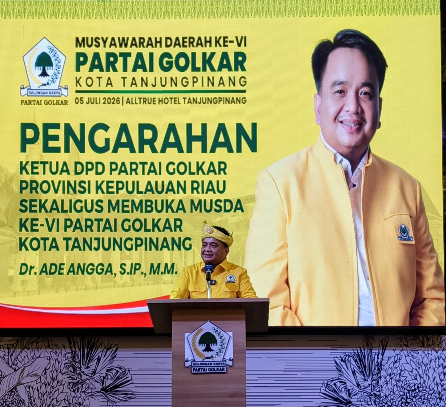 Ade Angga: Golkar Haramkan Mahar dan Politik Uang, Minta Musda Berjalan dengan Musyawarah
