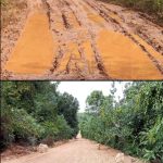 PT. CSA Perbaiki Ruas Jalan Menuju Pantai Mempanak Lewat CSR, Warga Sungai Pinang Apresiasi