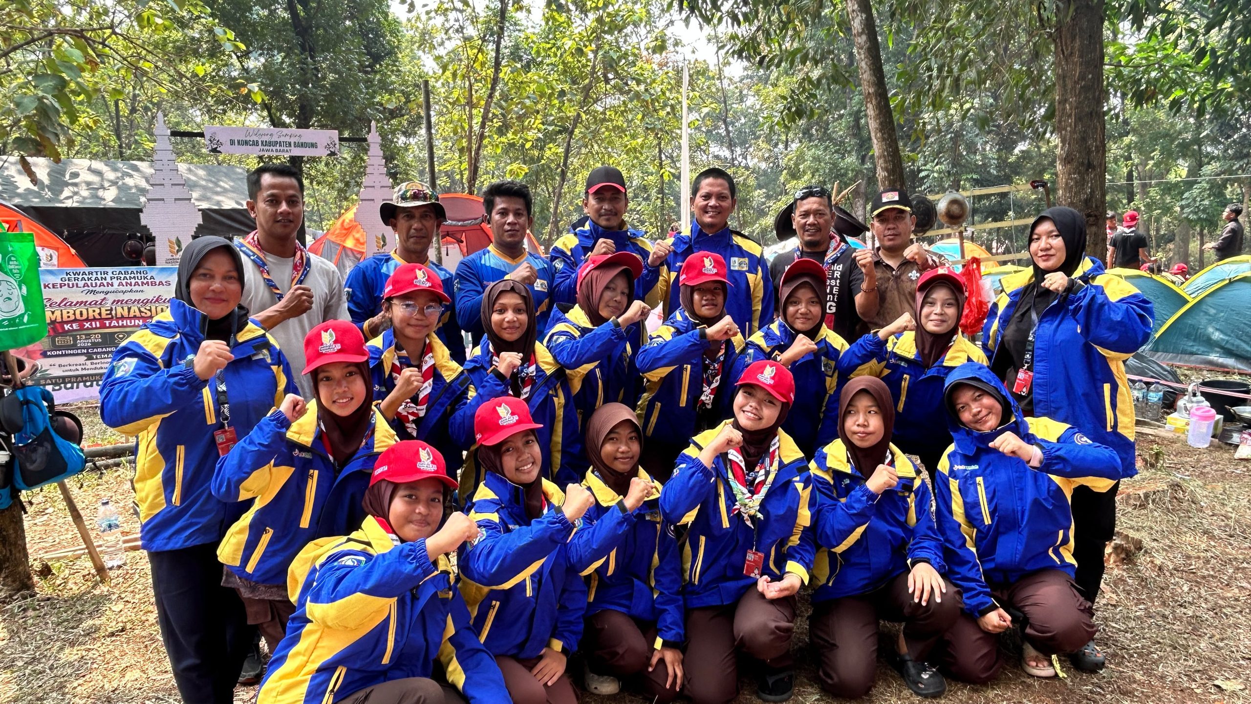 Wabup Raja Bayu Tinjau Kontingen Anambas di Jamnas 2026 Cibubur