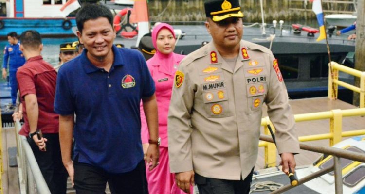 Wabup Raja Bayu Sambut Misbachul Munir, Kapolres Baru Kepulauan Anambas
