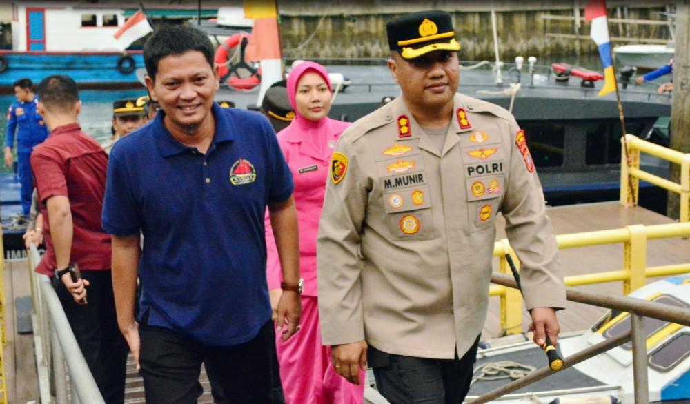 Wabup Raja Bayu Sambut Misbachul Munir, Kapolres Baru Kepulauan Anambas