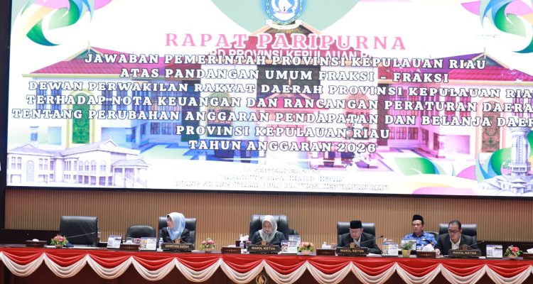Jawab Pandangan Fraksi DPRD, Pemprov Kepri Tambah Bagi Hasil Rp20,27 Miliar untuk Kabupaten/Kota