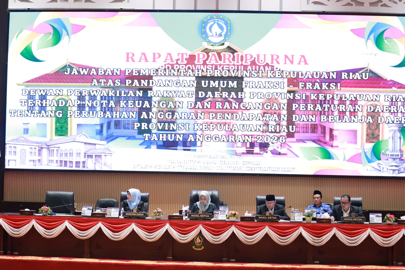 Jawab Pandangan Fraksi DPRD, Pemprov Kepri Tambah Bagi Hasil Rp20,27 Miliar untuk Kabupaten/Kota