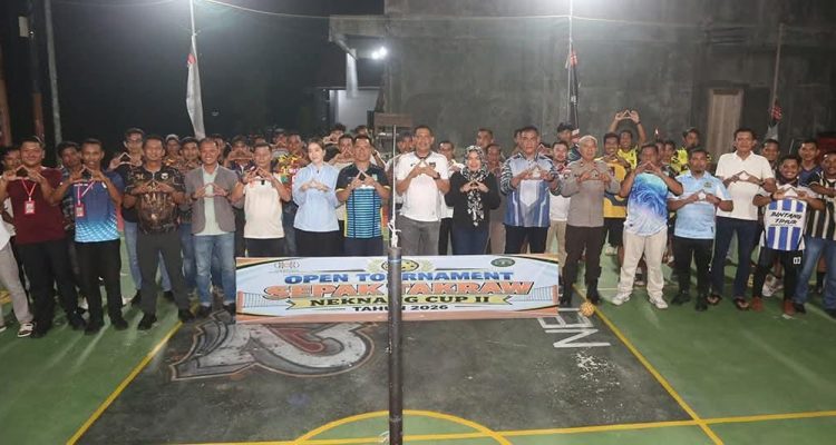 Buka Nek Nang Cup II 2026, Aneng Dorong Pembinaan Atlet Sepak Takraw Anambas