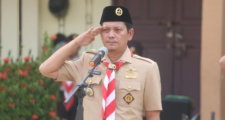 Raja Bayu Kukuhkan Tiga Unsur Kepengurusan Pramuka Anambas Masa Bakti 2025-2030